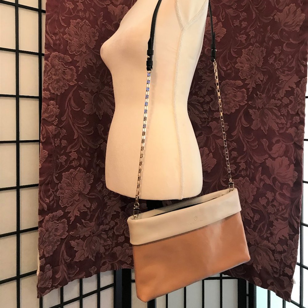 Trina Turk Leather Clutch Shoulder Bag